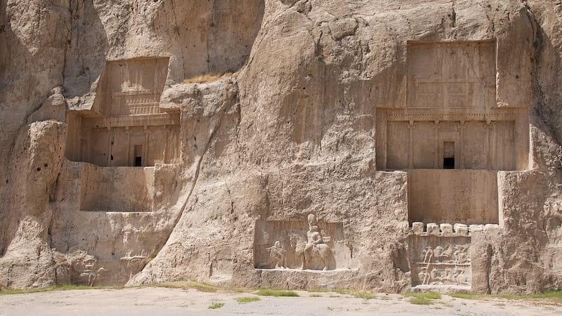 Achaemenid necropolis naqshe rustam xerxes tomb near persepolis in shiraz